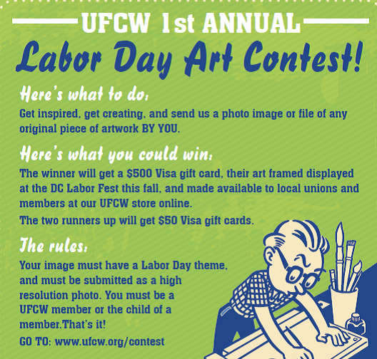 Enter the Labor Day Art Contest for a Chance to Win $500