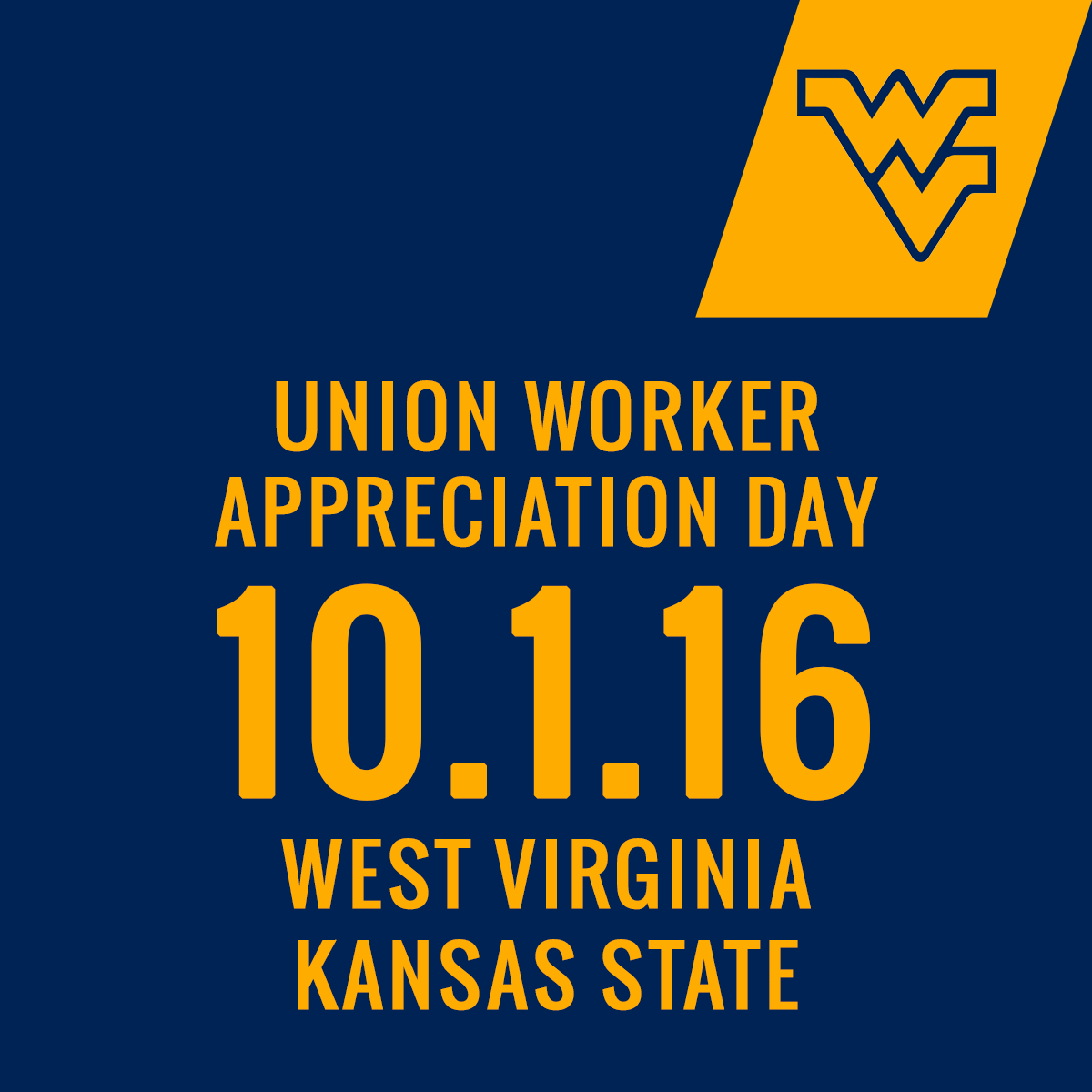 Discount Tickets to WVU Game on Union Appreciation Day