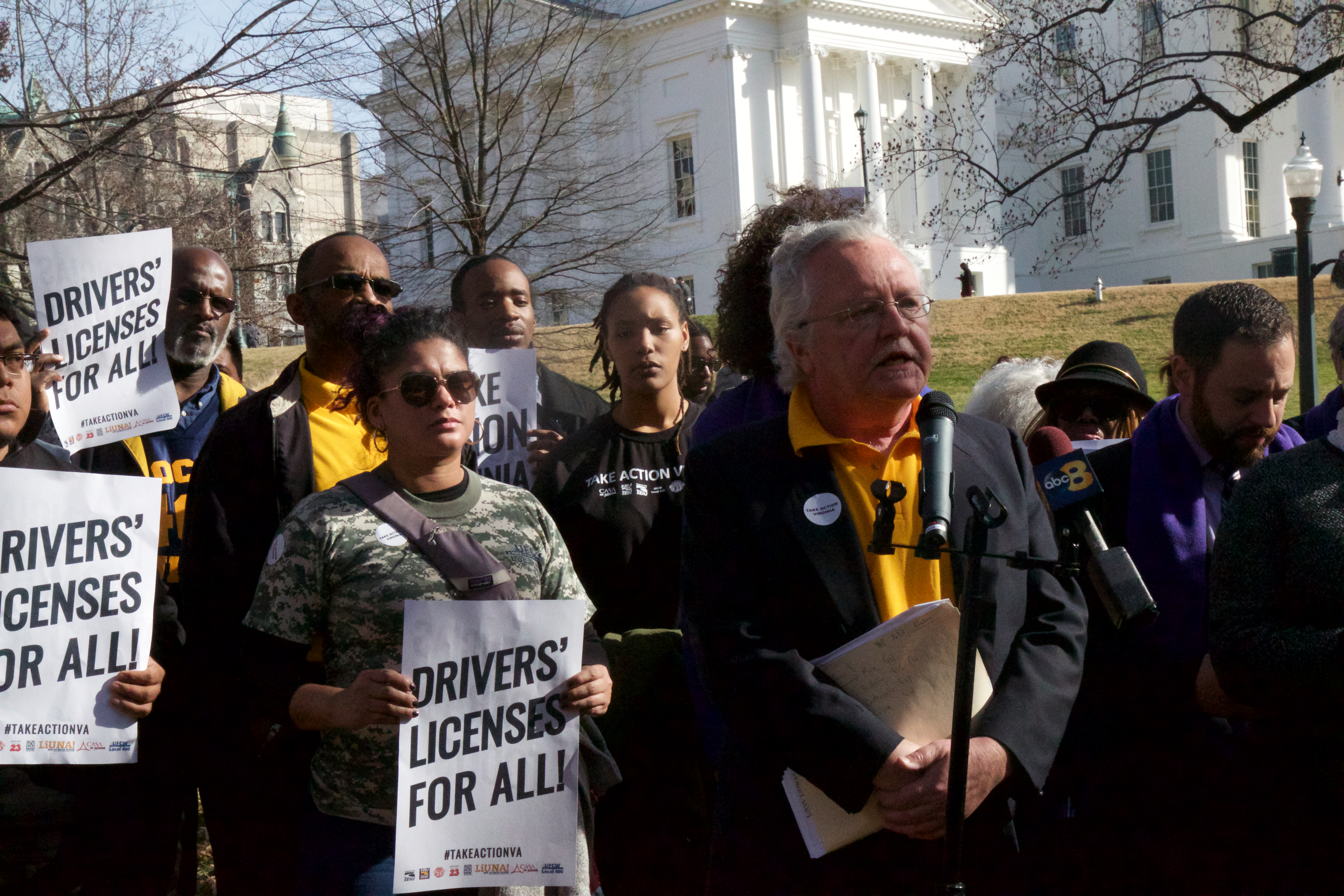 Virginia Elected Officials Rally With Local 400 to Demand Minimum Wage Increase for Working Families and Access to Drivers’ Licenses for Immigrants