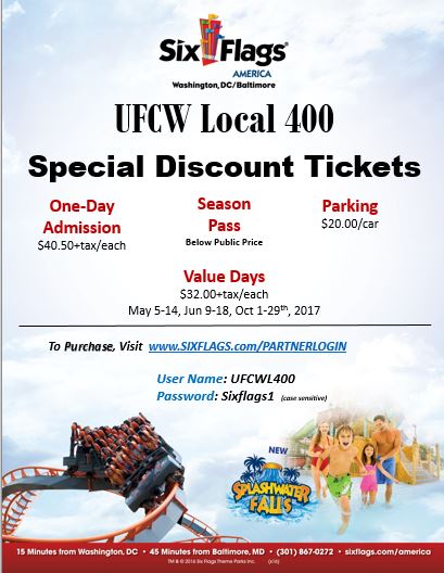 Exclusive Six Flags Discounts for Union Members