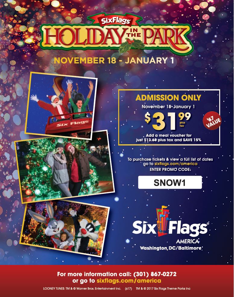 Exclusive Union Discounts to Six Flags Holiday In The Park