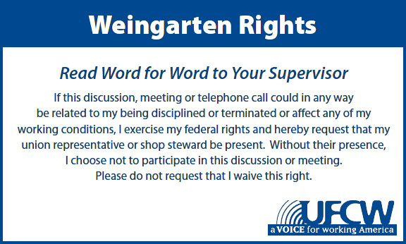 Don’t Go It Alone: Know Your Weingarten Rights