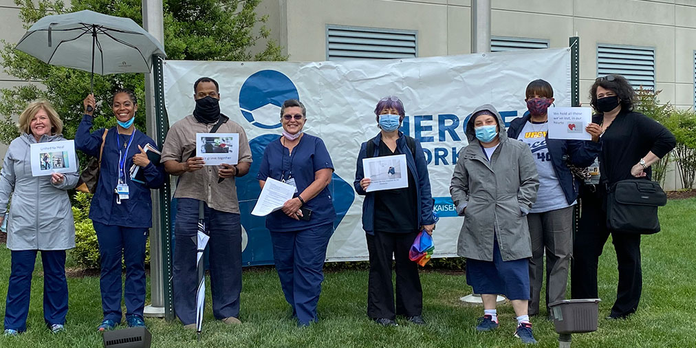 Kaiser Permanente Nurses Hold Vigils Nationwide to Honor Health Care Workers