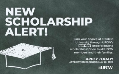 UFCW Launches Three Full-Ride Scholarships for Members and Their Families
